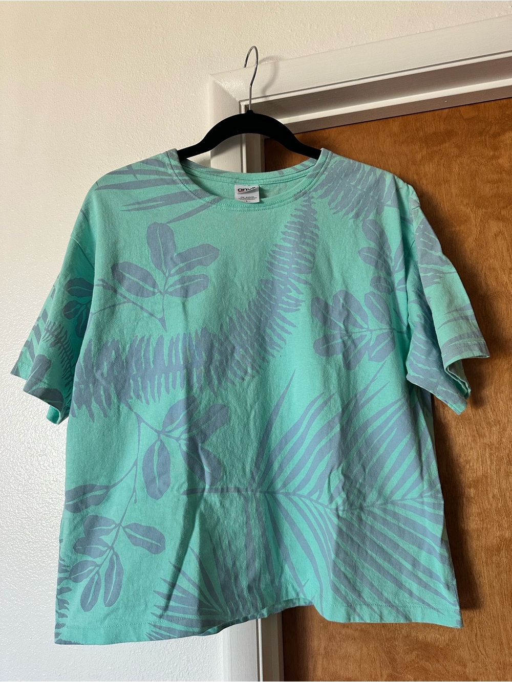Lot of Two 90’s Vintage Women’s Top Teal Hummingbird & Floral Graphic Tee - Picture 3 of 13